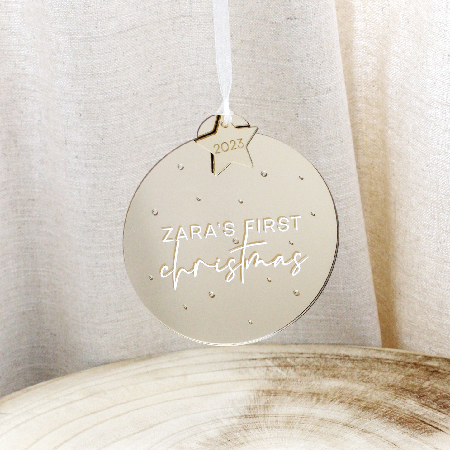 First Christmas Bubble Decoration