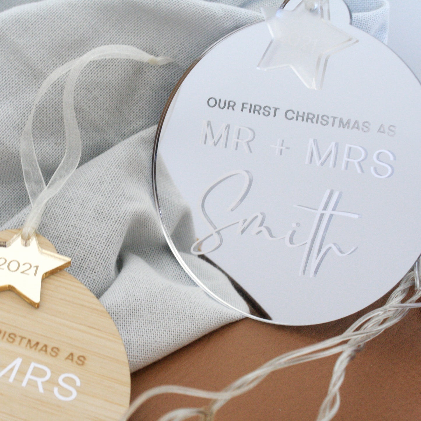 Mr & Mrs Vinyl Decoration