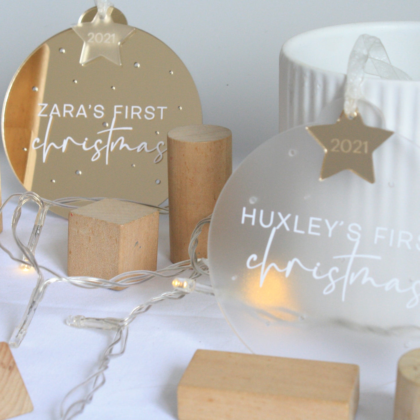 First Christmas Bubble Decoration