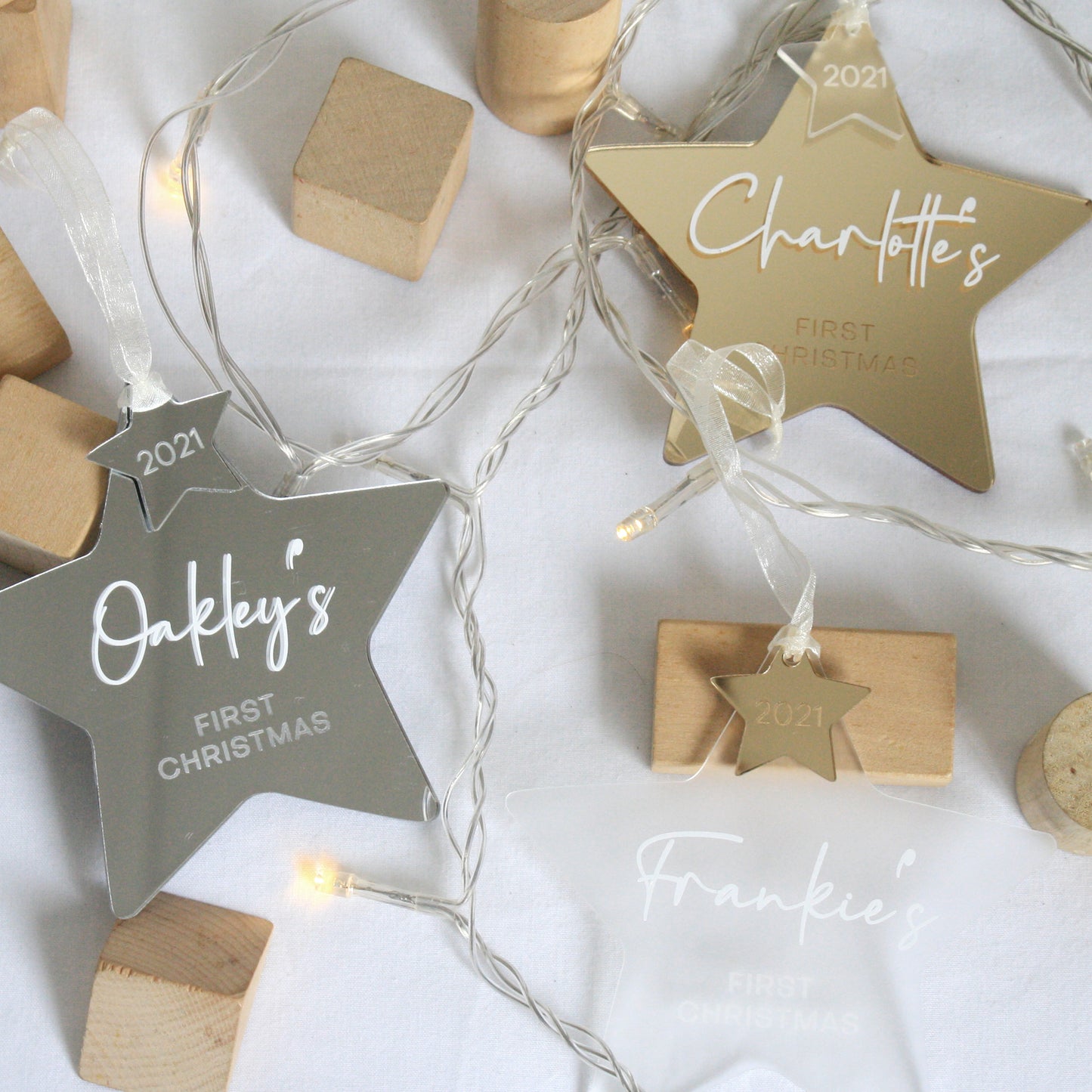 First Christmas Star Decoration