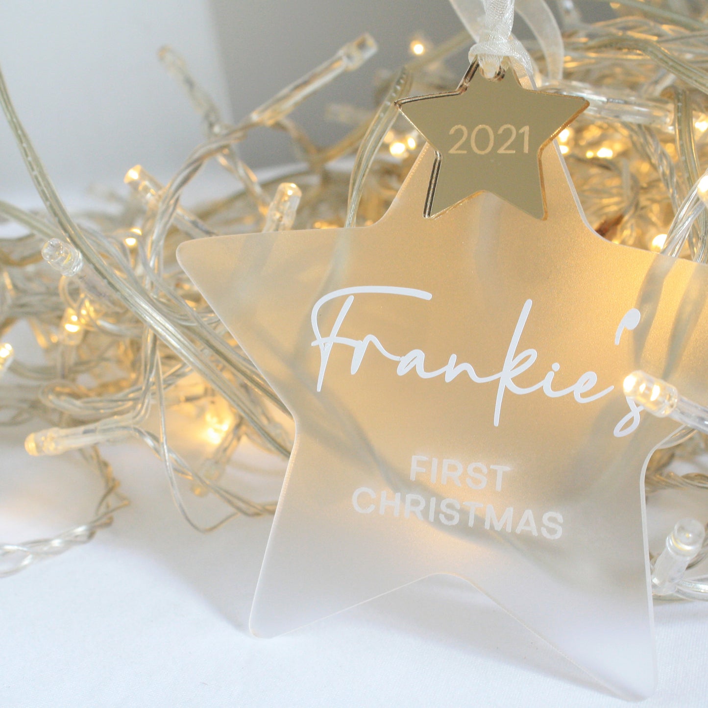 First Christmas Star Decoration