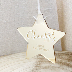 First Christmas Star Decoration