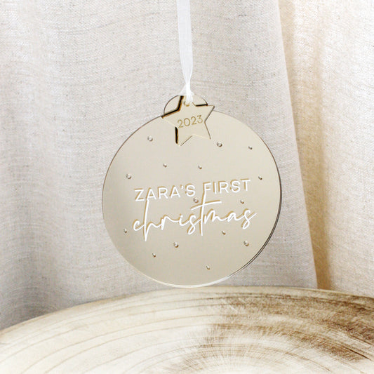 First Christmas Bubble Decoration