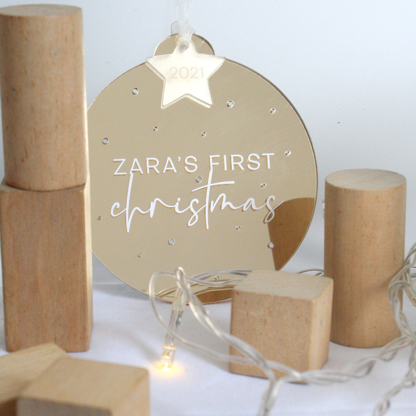 First Christmas Bubble Decoration